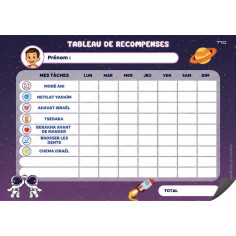 TABLEAU DE RÉCOMPENSES - FILLES / GARÇONS