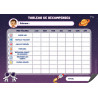 TABLEAU DE RÉCOMPENSES - FILLES / GARÇONS